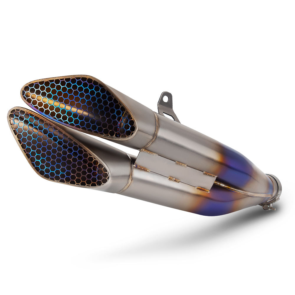 GP Racer Titanium Honeycomb Forged Slip-On Exhaust Kit for