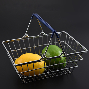 Cesta de Compras Multifuncional para <span class=keywords><strong>Farmacia</strong></span> y Supermercado con Asa, Cesta de Almacenamiento de Metal Personalizada, Cesta de Malla Metálica - Product Image 2