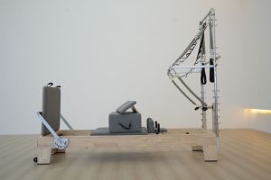 Заводская цена, винтажная индивидуальная кровать из дубового дерева, Пилатес, реформатор с полубашней - Product Image 3