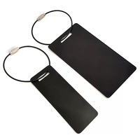 En stock : Étiquette de bagage personnalisée en alliage d'aluminium, étiquette de valise en métal, étiquette nominative pour carte d'embarquement