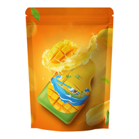 Pochette refermable en Mylar de qualité alimentaire avec impression personnalisée et logo personnalisé pour l'emballage alimentaire réutilisable