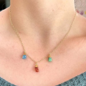 Collar con abalorio de piedra Natural de árbol de la familia, regalo para el día de la madre, piedra Natural, bohemio - Product Image 2