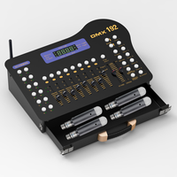 Contrôleur sans fil DMX512 + 4pcs récepteur de charge lumière de scène 512 dmx console dj contrôleur équipement