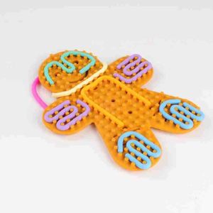 ของเล่นเสริมพัฒนาการทำมือ ตุ๊กตาขนมปังขิง ซิลิโคนบอร์ดกิจกรรมประสาทสัมผัส บอร์ดคลายเครียด - Product Image 1