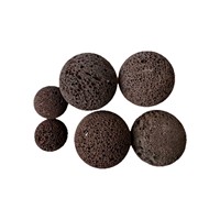 Diffuseur de boules en pierre volcanique naturelle avec base en bois, ensemble d'huiles essentielles aromatiques pour la décoration de bureau