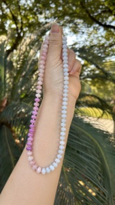 Collier délicat en <span class=keywords><strong>perles</strong></span> de jaspe rouge <span class=keywords><strong>Heishi</strong></span> avec entretoise dorée, collier en pierres <span class=keywords><strong>naturelles</strong></span> fait à la main pour fille - Product Image 6
