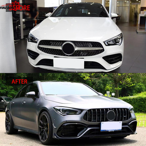 <span class=keywords><strong>Calandre</strong></span> avant style GT <span class=keywords><strong>Panamericana</strong></span> à lamelles verticales en ABS de remplacement pour Mercedes-Benz <span class=keywords><strong>Classe</strong></span> CLA W118 C118 2020-2023 - Product Image 3