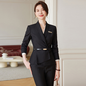 Traje Formal de Oficina para Mujer, Otoño Invierno, Uniforme Profesional para Recepcionista de Hotel, Gerente, Ropa de Trabajo - Product Image 4