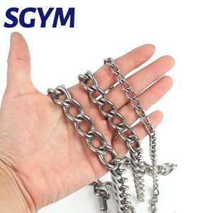 Thép không gỉ SUS304 Xoắn liên kết chuỗi Thép không gỉ Hàn chó Pet Chuỗi liên kết 1.2mm/1.5mm/2mm/2.5mm/3mm/3.5mm/4mm/5mm - Product Image 2