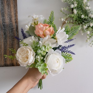Bouquet de fleurs artificielles Xinzi Lulian en tissu tissé plastique pour mariage et décoration intérieure CF01346A - Product Image 2