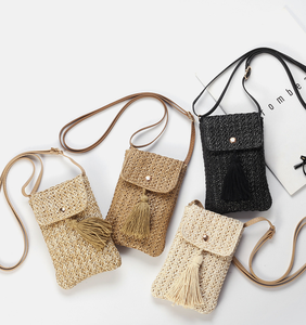 Factory Luxury Designer Women's Crossbody <strong>Bag</strong> High Quality <strong>Mobile</strong> Phone <strong>Bag</strong> Women's Paper Straw <strong>Bag</strong> - Product Image 1