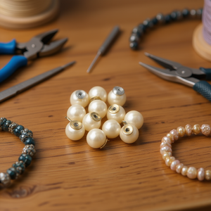 Perle ILAN da 8 mm, 12 pezzi, per la creazione di gioielli - Product Image 2