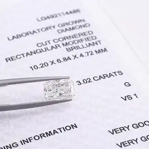 原装全新D 2ct 20克拉Cvd Hpht圆形实验室生长钻石
