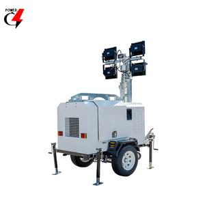 モバイルソーラーLEDライトタワー 10kVAディーゼル発電機搭載 ポータブルライトタワー 販売中 - Product Image 3