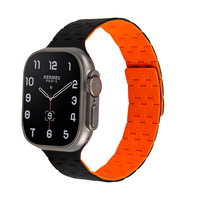 Compatible with for Watch Grid-Pattern Two-Tone Magnetic Silicone Strap IWatch 110 Made in China