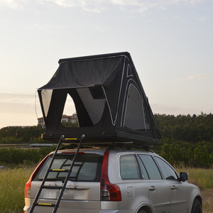 Usine en gros 4X4 aluminium coque dure toile remorque véhicule <span class=keywords><strong>4</strong></span> <span class=keywords><strong>personnes</strong></span> tente de toit <span class=keywords><strong>gonflable</strong></span> avec <span class=keywords><strong>annexe</strong></span> pour voiture Camping - Product Image 6