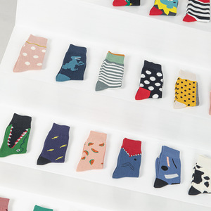 1-8 <span class=keywords><strong>anni</strong></span> di vecchio ragazzo calze a tubo medio di moda colorato cartone animato bambini calzini felici all'ingrosso - Product Image 4