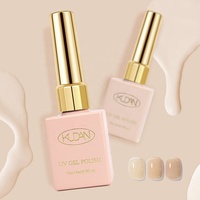 Vernis Gel UV KUDAN 15ml Bouchon Doré 24 Couleurs en Stock Séchage Rapide Brillant Longue Durée Soak Off Gel Ongles OEM ODM Vente en Gros Salon