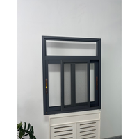 Ventana Corredera de Aluminio con Diseño de Rotura de Puente Térmico, Valor U 1.4 W/m2K, Marco 6063-T5 con Doble Acristalamiento para Proyectos de Villas