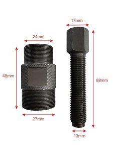 24mm 27mm 飞轮定子磁力拉拔器拆卸工具，适用于 GY6 <span class=keywords><strong>50cc</strong></span> 125cc 150cc 踏板车、ATV、越野车、摩托车发动机维修 - Product Image 6