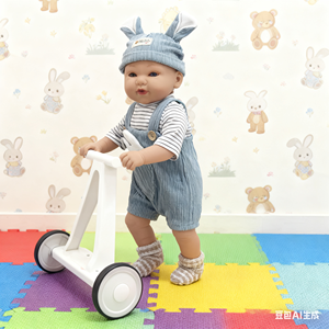 18-inch Reborn Baby Toddler búp bê unisex <span class=keywords><strong>KODI</strong></span> sống động như thật 3D sơn tĩnh mạch có thể nhìn thấy bắt nguồn từ tóc chất lượng cao mềm đồ chơi cơ thể bông - Product Image 3