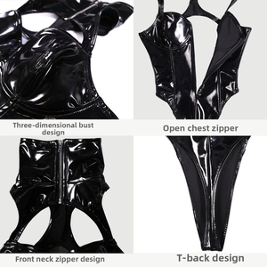 Scarletsin B-153 Lencería de Látex con Amoníaco, Sexy, Tridimensional, de Corte Bajo, de Una Pieza, Moldeadora, GB60, para Cosplay de <span class=keywords><strong>Anime</strong></span>, Ropa Interior de Alta Gama - Product Image 2