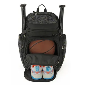Multifunctional Sport Basketball Bag Backpack Training Baseball Bag Large Capacity Travel Soccer Bag With Shoes Compartment