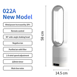 Mini Purificador de Aire Inteligente sin Aspas para Escritorio, Ventilador 2 en 1 con Circulación de Viento Natural, de Plástico para Mesa - Product Image 6