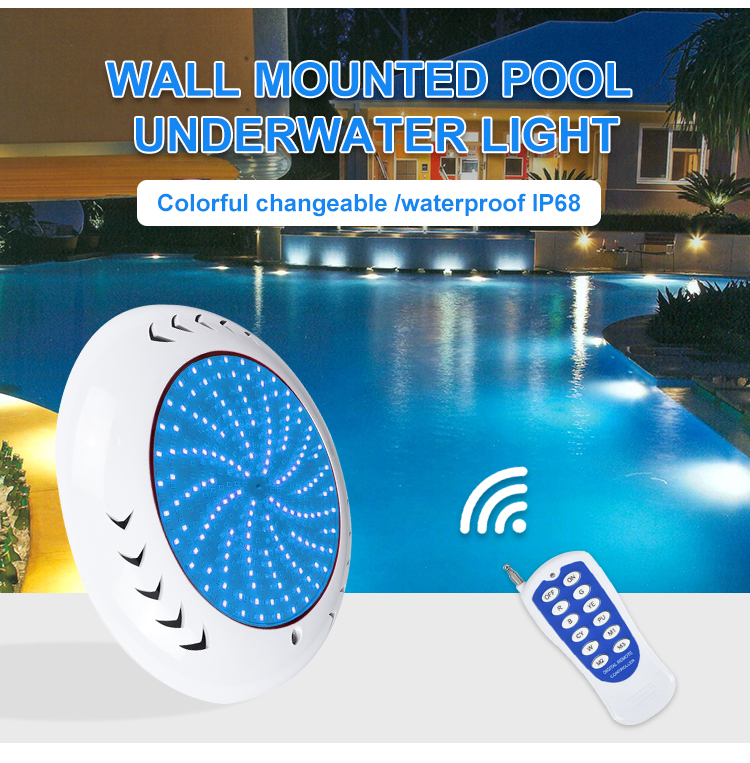 IP68 Waterproof LED Pool Light 260mm*35mm RGB Colorful Underwater Lighting for Swimming Pool Hot Spring SPA AC/DC 12V 24V