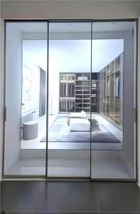L'usine de cadres en aluminium fournit un système de cadres de portes coulissantes et de cloisons en verre pour le salon. - Product Image 2