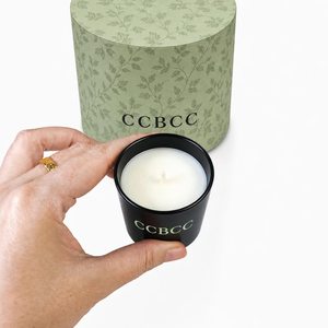 Black Ceramic Jar Scented Candle Green Leaf Pattern Cylinder <b>Gift</b> <b>Box</b> Soy Wax Home Aromatherapy Candle - Product Image 5