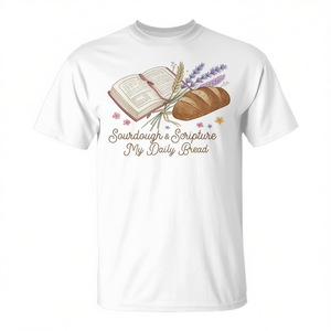 Camiseta Sourdough And Scripture My Daily Bread para estudio bíblico cristiano - Product Image 2