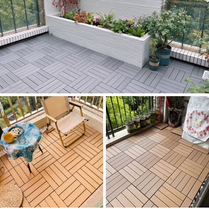 Ingrosso Patio 60X30 piastrelle Decking antiscivolo esterno ad incastro piastrelle di plastica pietra WPC legno pavimento Piso - Product Image 4