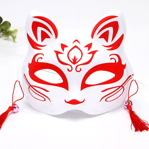 ของเล่นคอสเพลย์ของตกแต่งวันฮาโลวีนวันหยุดหน้ากากสุนัขจิ้งจอกระฆังเสือน่ารักลูกแมวชุดหน้ากากพลาสติกสำหรับงานปาร์ตี้ - Product Image 5