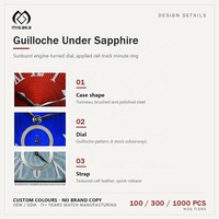 Montre OEM avec logo personnalisé, quartz analogique, cristal saphir, acier inoxydable, fabricant de marque privée, montre à quartz personnalisée