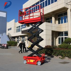 Elevador de tijera de servicio pesado CE, mesa elevadora de batería de litio, compra a granel, carro de plataforma aérea propulsado hidráulico de 500/600kg - Product Image 1