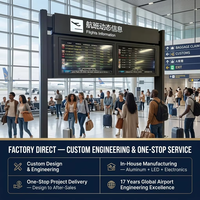 Sistema de Pantallas FIDS Personalizado con Terminal LCD y CMS para Información al Pasajero en Aeropuertos y Señalización Inteligente