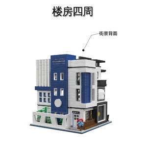 Yuxing 16043, Bloques de Construcción del Museo de Arte, Modelo Educativo de Ensamblaje para Adolescentes y Adultos, Más de 800 Piezas, Juego de Arquitectura DIY - Product Image 3