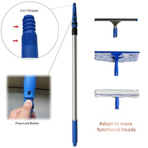 High Rise <strong>Window</strong> Cleaning Equipment Telescopic <strong>Window</strong> Cleaning Pole <strong>Kit</strong> with Aluminum Extension Double Side Scrubber - Product Image 4