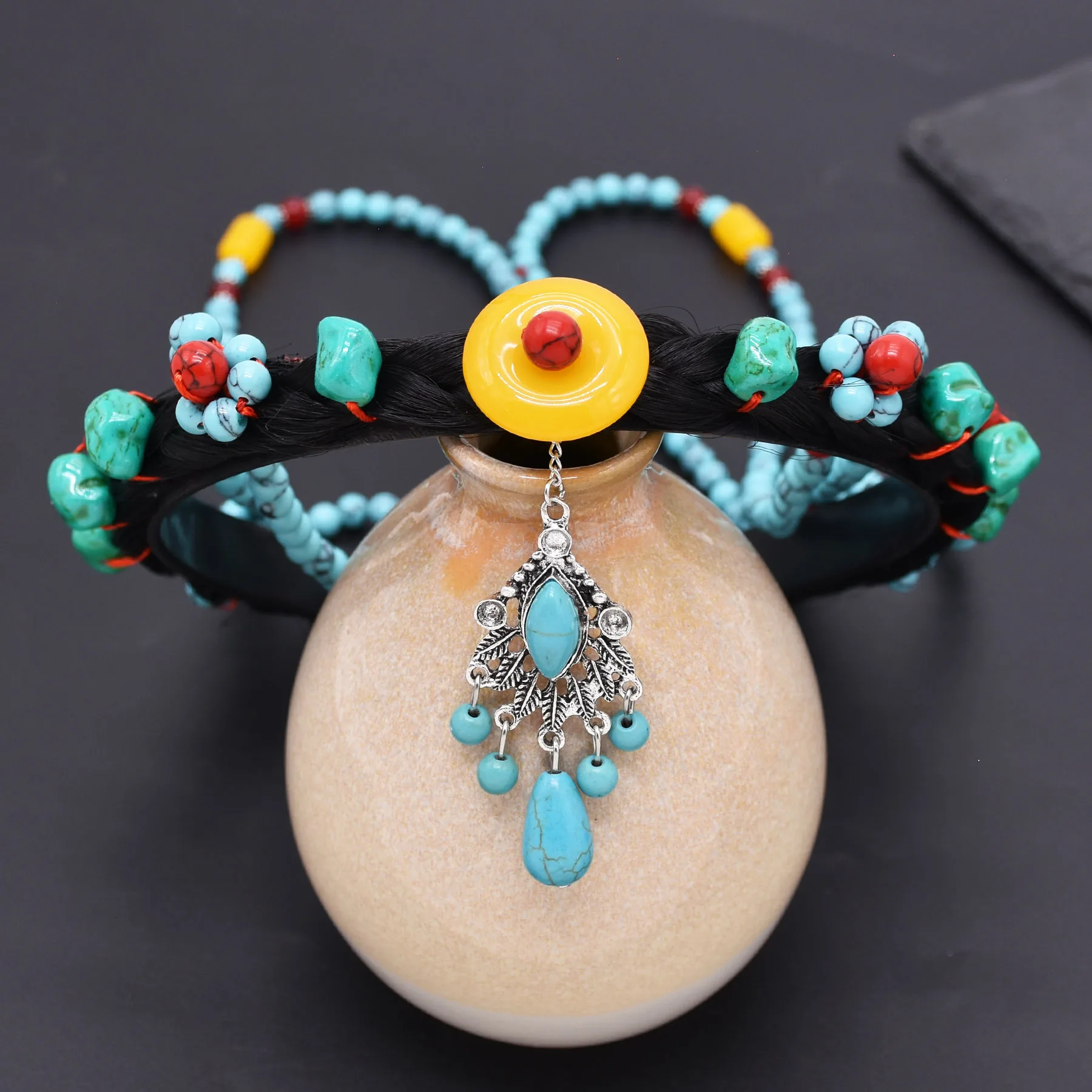 アート・デザイン・音楽 Turquoise Jewelry Vintage Turquoise Cluster Bracelet by Julie O. Lahi