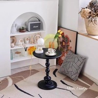 Meubles de café modernes, canapé de salon, fer à repasser Art léger, marbre de luxe, table d'appoint ronde vintage en métal, chambre à coucher