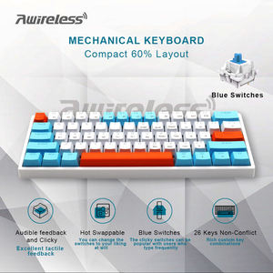 Clavier Gamer Mécanique 61 Touches Blanc 60% à Profil Bas Prix Usine - Product Image 6