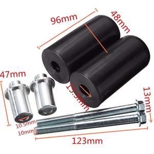 Protections de cadre universelles 10 mm en alliage d'aluminium anti-chute pour motos Yamaha et Suzuki – Protection contre les chutes par glissement - Product Image 3