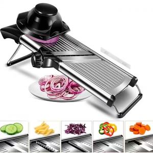 2026 High Quality All in One Adjustable Manual Vegetable Mandoline Slicer Stainless Steel Slicer - Product Image 6