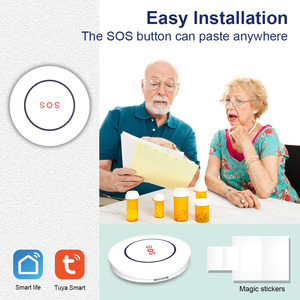 Sạc Pin tuya wifi thông minh không dây tự vệ SOS khẩn cấp nút hoảng loạn với ứng dụng điều khiển từ xa cho nhà - Product Image 3