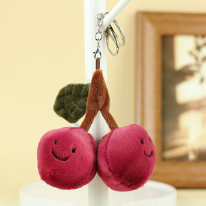 Nuevo Llavero de Peluche con Forma de Cereza Simulada, Suave y Moderno, Adorno Colgante - Product Image 6