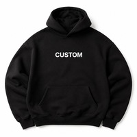 Sweat-shirts épais en coton 500 GSM, unis, lourds, surdimensionnés, sans cordon, unisexe, logo personnalisé, grandes tailles, pull-over pour hommes