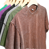 T-shirt Homme Vintage Coupe Ample Coton Lourd 230g Respirant Anti-Plis Écologique Couleurs Vives