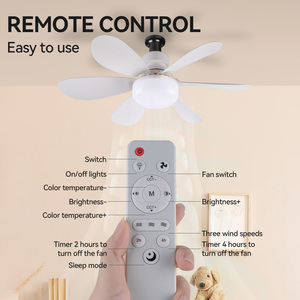 Moderno Decorativo E27 3 Velocità Del Vento Intelligente Telecomando Camera da Letto Decorazioni Luci del Ventilatore a led night club Ventilatore a Soffitto <span class=keywords><strong>con</strong></span> Luci - Product Image 6