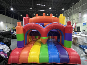Castillo Inflable Comercial con Tobogán y Pista de Obstáculos, Directo de Fábrica en Guangzhou - Product Image 3
